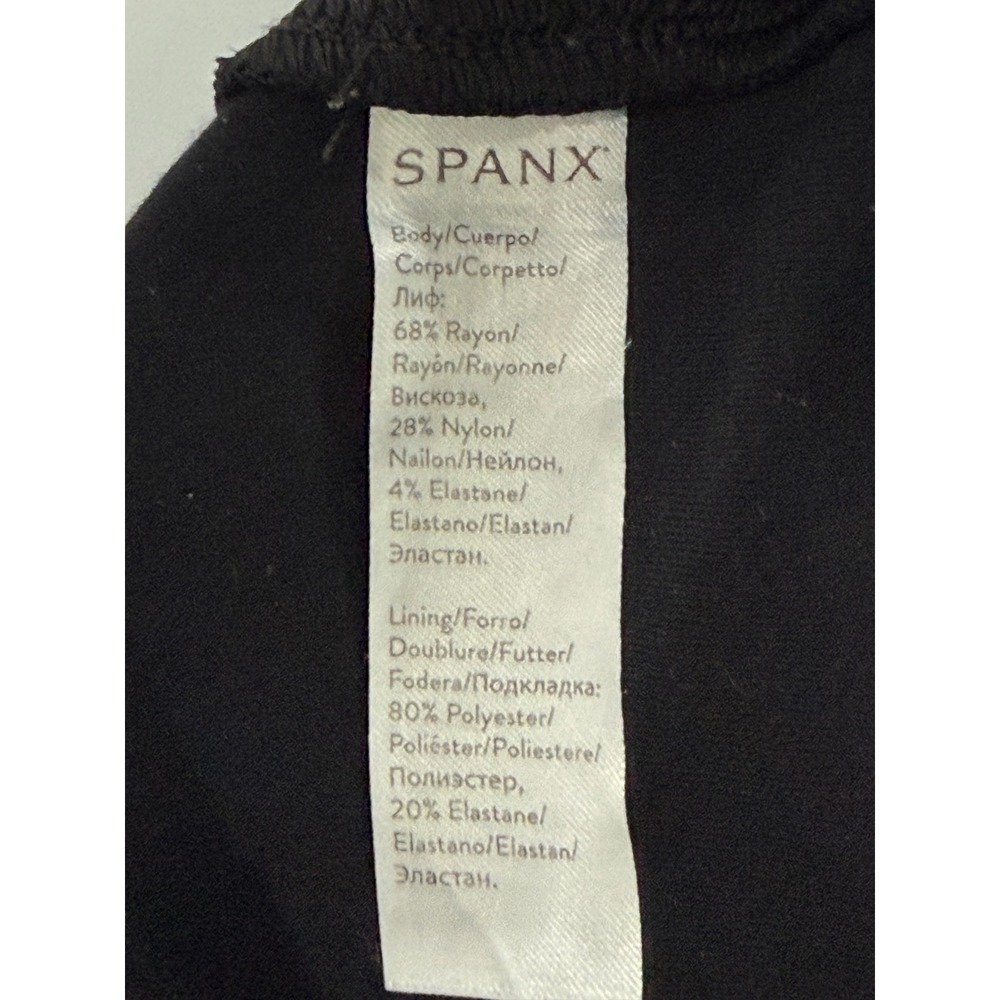 Spanx Leggings Black Ponte Perfect Ankle Pants Womens Size Small Petite (222) - Picture 3 of 8